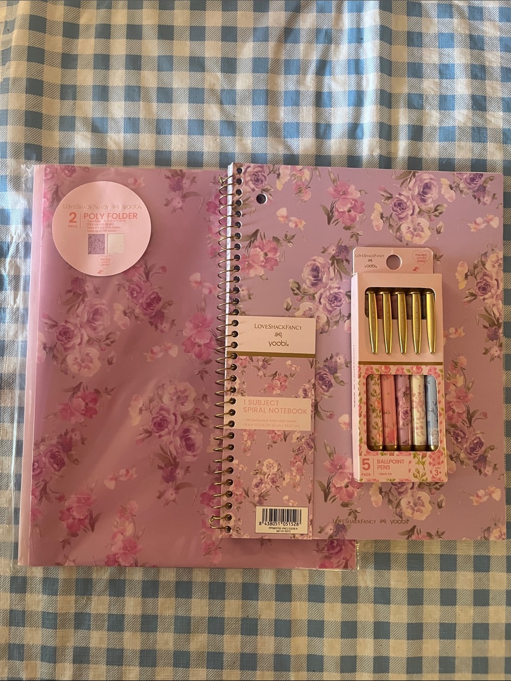 LoveShackFancy x Target Floral Purple Spiral Notebook & Pen Set PRICE FIRM!!!
